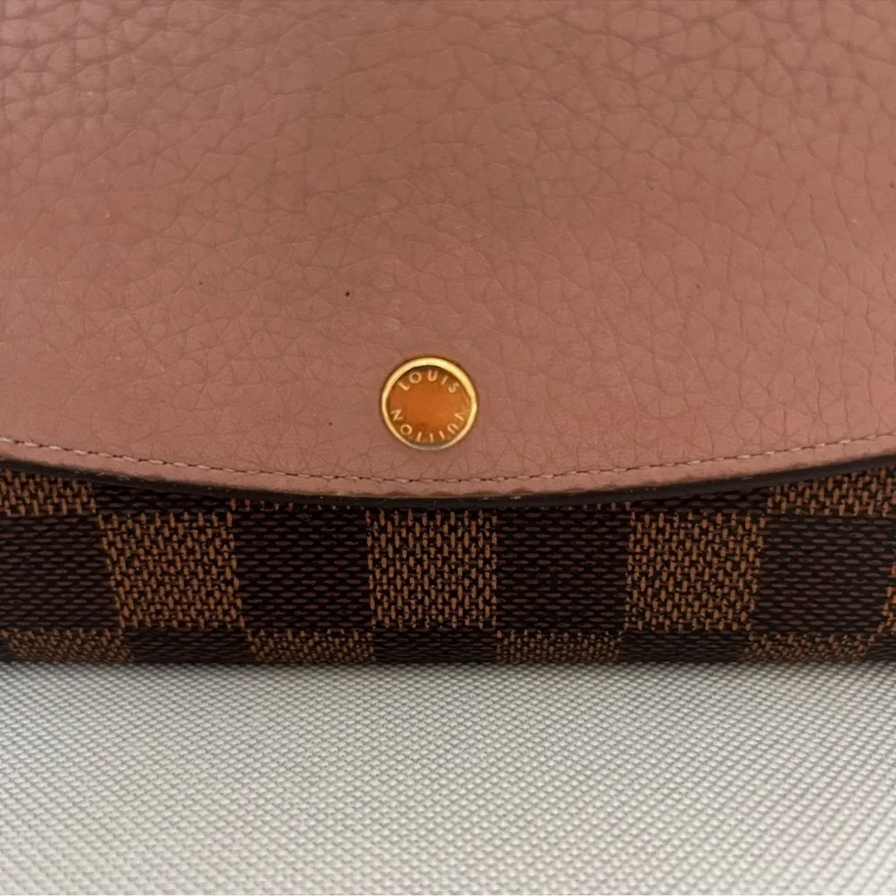 Authentic Louis Vuitton Damier Ebene Normandy Emilie Wallet - Picture 4 of 9